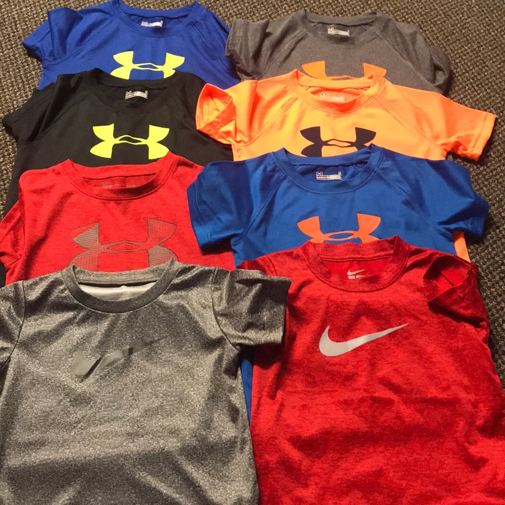 Bundle of 8 boy shirts